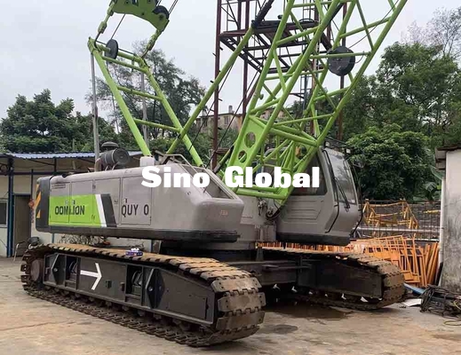 Used QUY80 Zoomlion 80 Ton Crawler Crane with 58m Boom Lenth