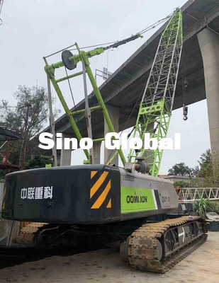 Used QUY80 Zoomlion 80 Ton Crawler Crane with 58m Boom Lenth
