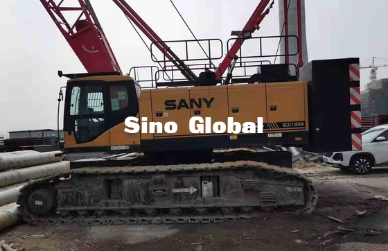 Sany SCC1000A Used Crawler Crane 100 Ton with 13m 64m Boom length