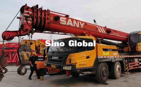 75 Ton Used Truck Mounted Knuckle Boom Cranes With 5 Boom Section 80km/H Speed