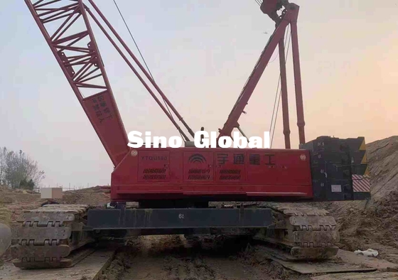 Yutong YTQU160 Crawler Crane Used 160 ton Capacity 209KW Power