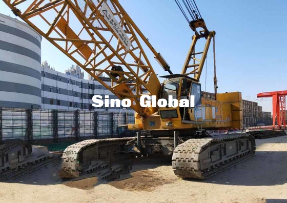 Used 100 Ton Crawler Crane XCMG QUY100 Model 200KW Engine Power