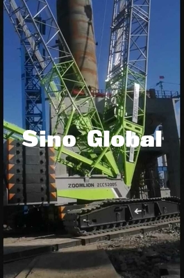 second hand 400 Ton Crawler Crane Zoomlion ZCC5200S 84m Boom