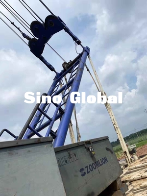 Zoomlion 75 ZCC750H Used Crawler Crane 18m fixed jib Length