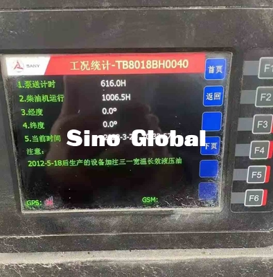 Sany HBT8018 C5 Used Concrete Trailer Pump 180kw S Valve Type
