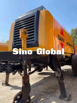 Used Sany Trailer Mounted Concrete Pump THB60C 90kw Rated Power