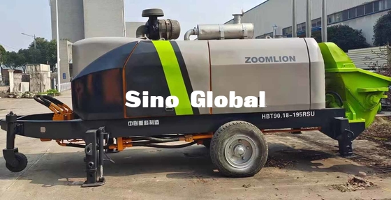 195kw Power Used Concrete Trailer Pump Zoomlion THBT90.18.195RSU 93m3/H