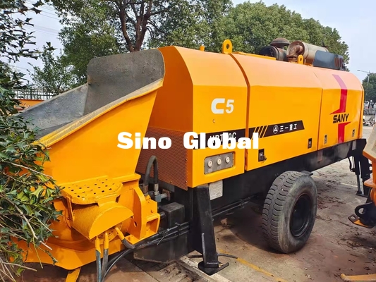 2nd Hand Concrete Trailer Pump 180KW Power 2200rpm Rotary Speed