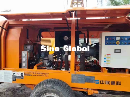 Electric Used Concrete Trailer Pumps Zoomlion 600L Hopper Capacity