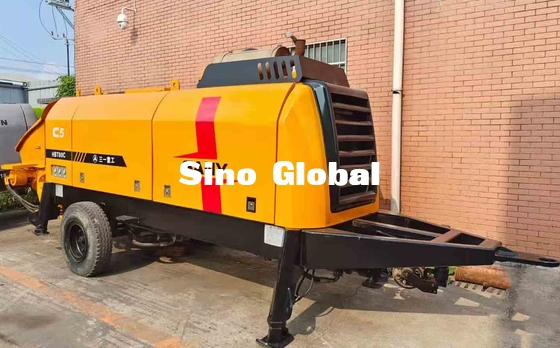 Sany Diesel Used Concrete Trailer Pump S Valve Type 180KW Power