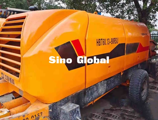 Second Hand Concrete Trailer Pump 174KW Zoomlion HBT60.13.90SU