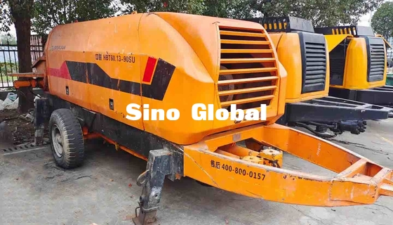 Second Hand Concrete Trailer Pump 174KW Zoomlion HBT60.13.90SU