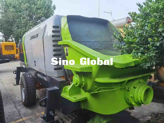 Zoomlion Used Concrete Trailer Pump HBT60.13 174KW Grey Green Color