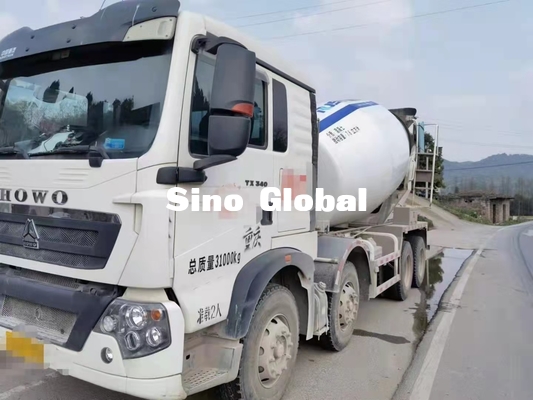 2nd hand Howo Concrete Mixer Truck Diesel type 10M³ 371HP Power