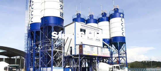 Sany  HZS120F8 Batching Plant with Mixer Power 2*37KW
