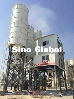 Sany HZS60F  Concrete Batching Plant with 2*18.5 KW Motor Power