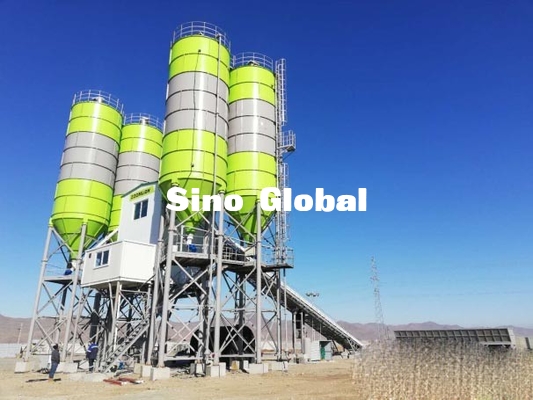 Zoomlion Brand HZS60P Batching Plant with Installed Power 100KW