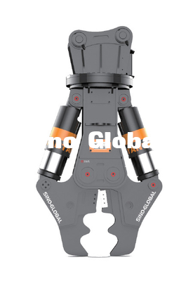 flexible Hydraulic Shear Attachment For Excavator with Double Cylinder One Cylinder